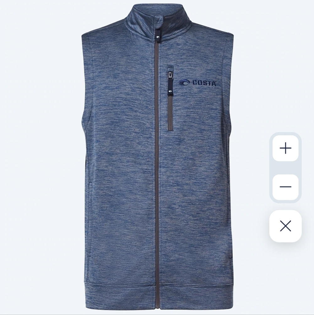 NWT Costa Small Harbor Full Zip Fleece Vest